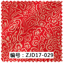 紅色提花紋理面料